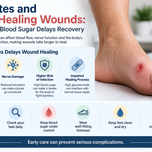 Diabetes and Slow Healing Wounds