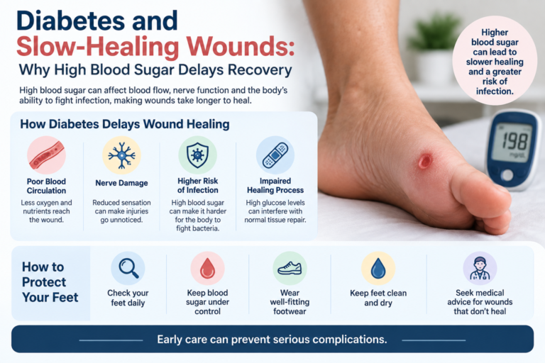 Diabetes and Slow Healing Wounds